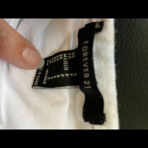 Flowered cropped Forever 21 string tank top